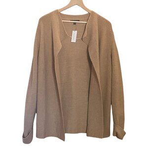 BANANA REPUBLIC FACTORY Camel Taupe Medium Cardigan NWT